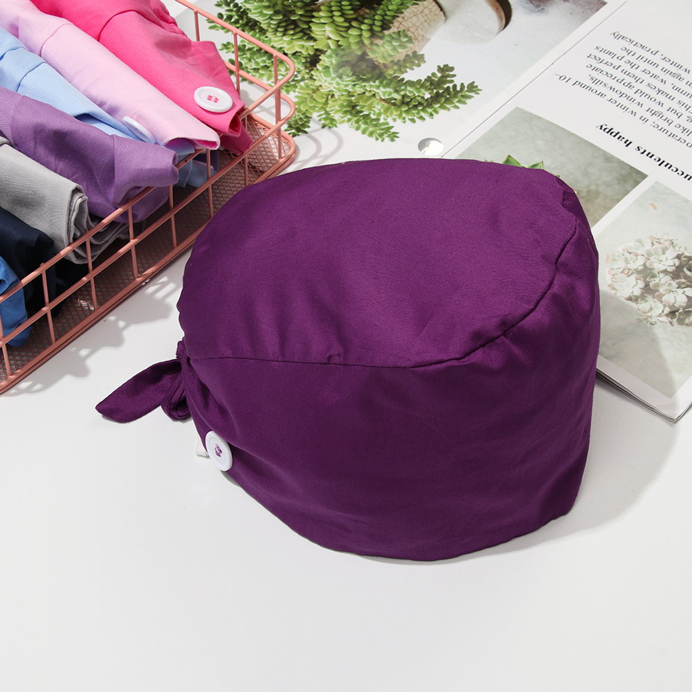 Mũ phẫu thuật bằng vải cotton đa năng có thể điều chỉnh nhiều màu tùy chọn