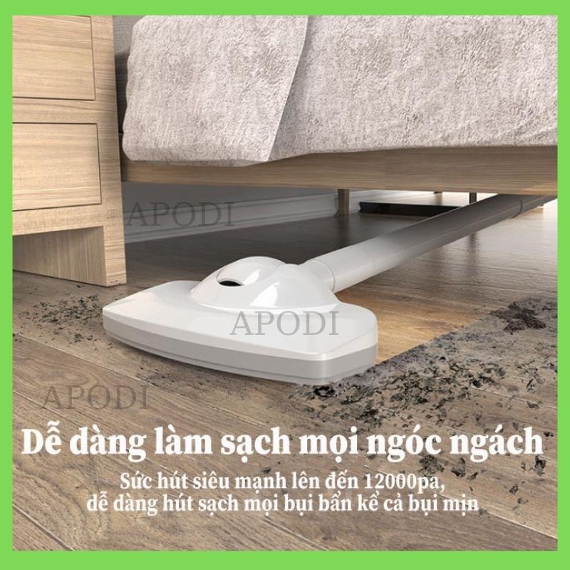 Máy hút bụi không dây cầm tay mini hút giường đệm nệm sofa ô tô xe hơi lực hút mạnh đa năng gia đình pin sạc