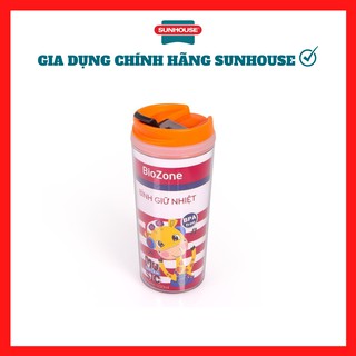 Bình giữ nhiệt biozone 500ml kb-wa500po nắp màu cam