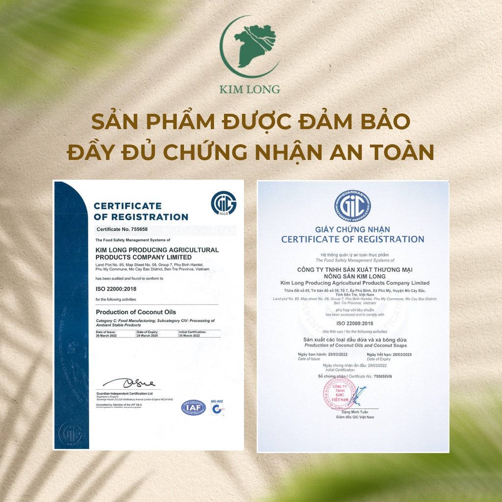 Xà Bông Dừa Bạc Hà Kim Long Tinh Khiết Thuần Chay 100% Dưỡng Da, Dịu Da Và Giảm Stress 100gram