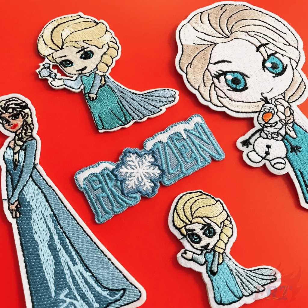 Miếng Vá Ủi Trang Trí Hình Công Chúa Elsa Xinh Xắn