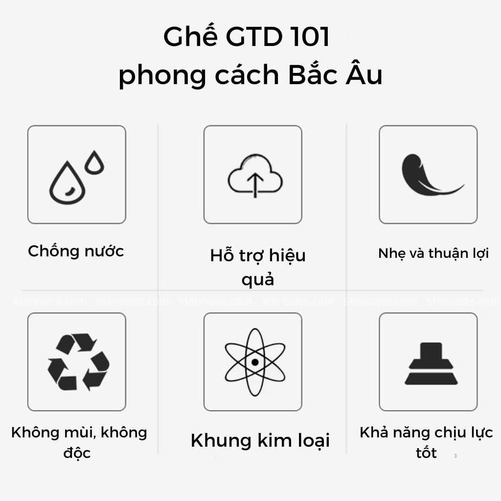 Ghế Eames Trang Điểm Nails Acrylic Trong Suốt Stahouse, Ghế Café Ban Công Ngồi Làm Việc Bắc Âu Thời Trang GTD101