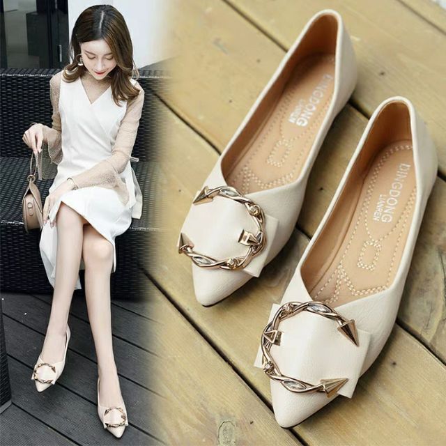 Giày big size 40-43 đế bằng mũi nhọn | BigBuy360 - bigbuy360.vn