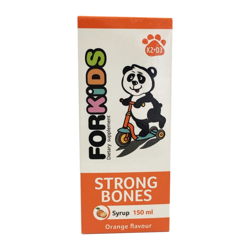 Forkids Strong Bones bổ sung canxi vitamin d3k2 bé phát triển chiều cao xương răng chắc khỏe.suckhoechomoinha
