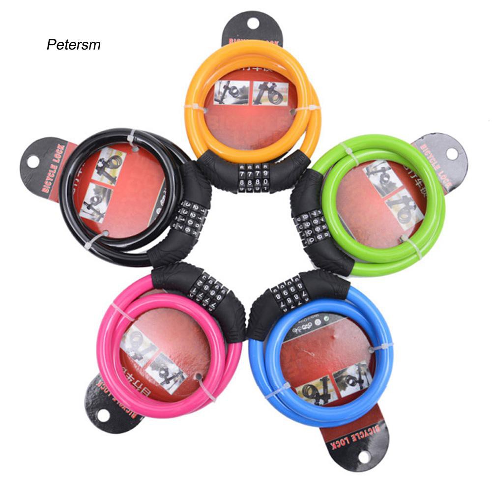 Dây khóa xe đạp leo núi có mật khẩu 4 chữ số