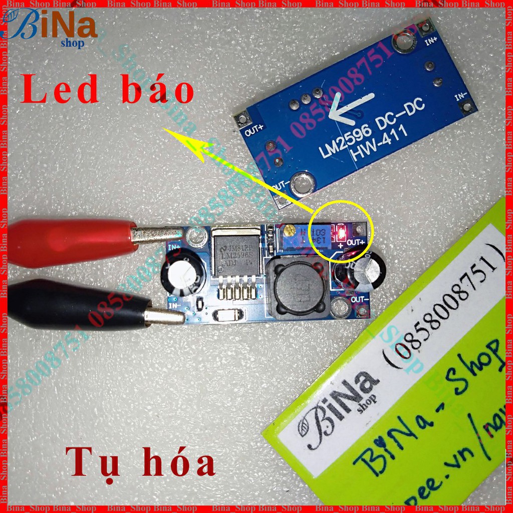 Mạch hạ áp 3A LM2596 từ 3.2v~40v xuống 1.2v~37v