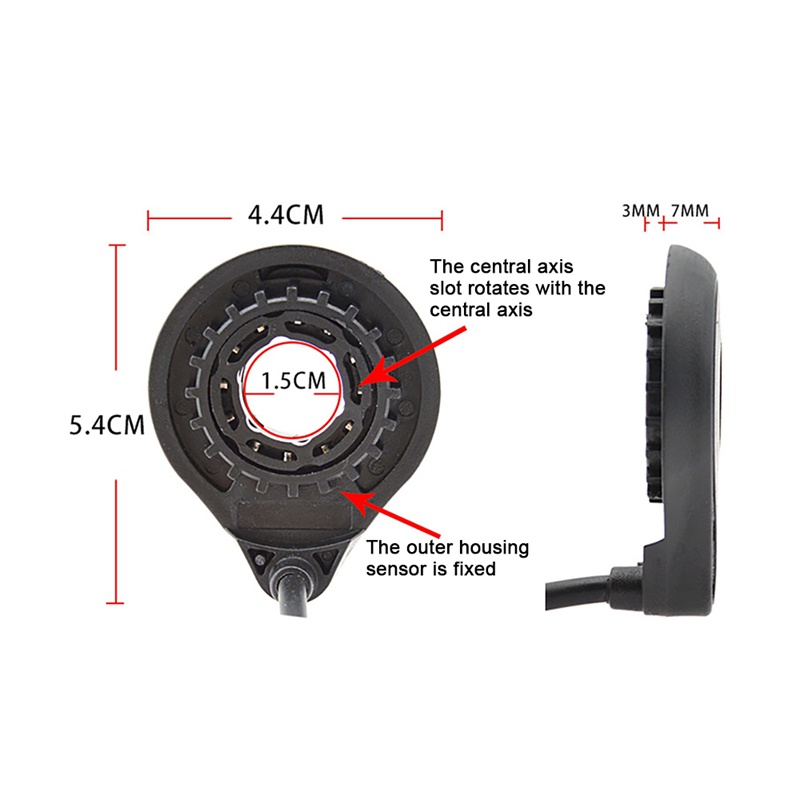 Phụ Kiện Cảm Biến Hỗ Trợ Đạp Xe Điện 12 Nam Châm E-Bike PAS