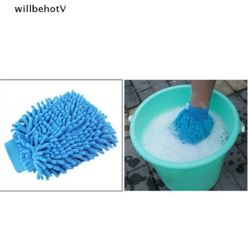 1 Găng Tay Anthozoan Bằng Sợi Siêu Mịn Dùng Rửa Xe Hơi