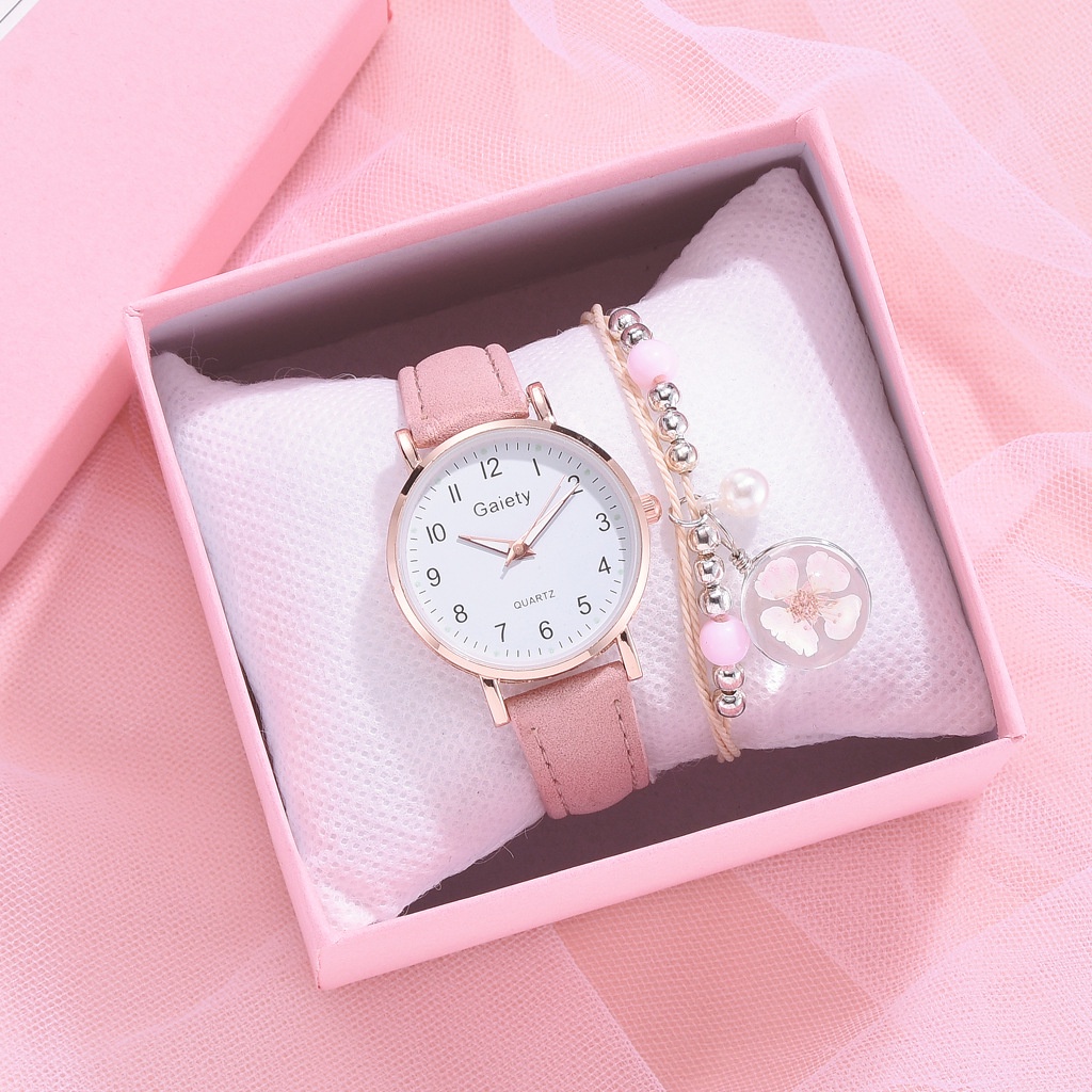 Đồng hồ quartz thời trang tươi mới cho nữ sinh