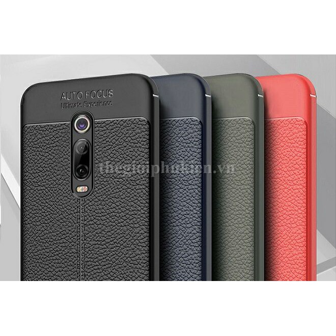 ỐP Lưng Silicon Vân Da Cho Xiaomi K20 Pro Hiệu Auto Focus, Ốp Lưng Xiaomi
