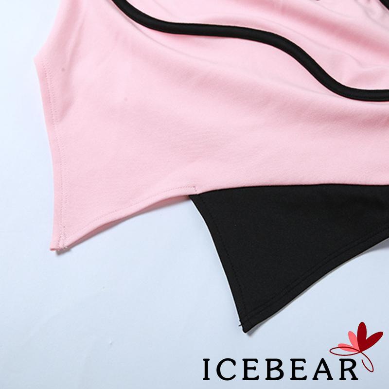 Áo Lửng Không Tay Hở Lưng Phối Màu Sắc Thời Trang Mùa Hè Cho Nữ