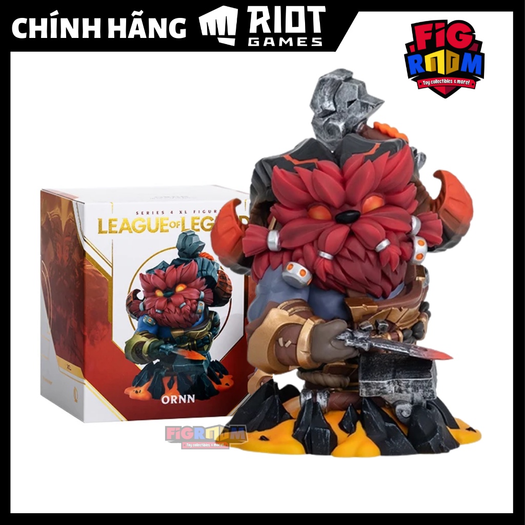 Mô hình LoL Ornn 14cm - Mô hình Liên Minh Huyền Thoại chính hãng Riot Games - Ornn Figure Chibi