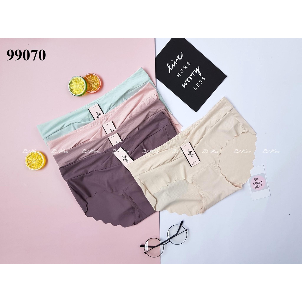 Quần lót bà bầu chip bầu su đúc tăm lượn sóng đồ lót chip bà bầu 9070