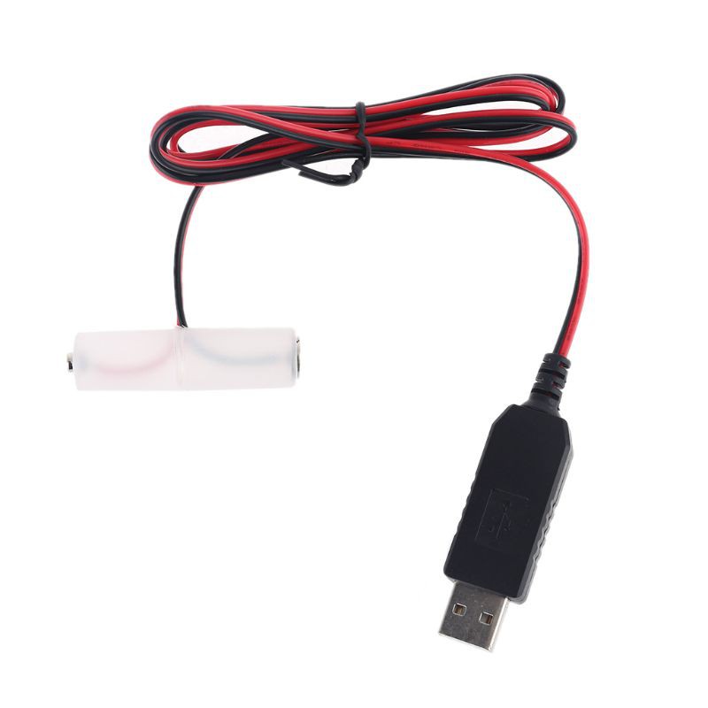 Dây Cáp Nối Pin Lr6 Aa 2m Usb Dài 1 Đến 4 Pin Aa