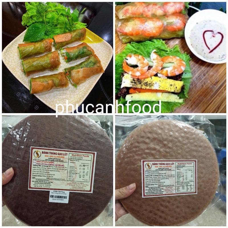 Combo 20 tệp Bánh tráng gạo lứt cát thủy tệp 55-60 cái siêu ngon eat clean &amp; healthy.