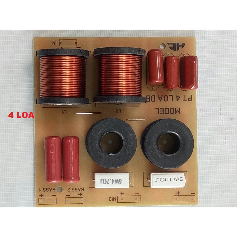 PHÂN TẦN 4 LOA  2 BASS 1 MID 1 TRÉP - GIÁ 1 CÁI