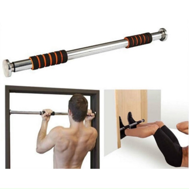 Xà đơn gắn cửa, treo tường (62--&gt;100cm) chịu lực lên tới 150kg