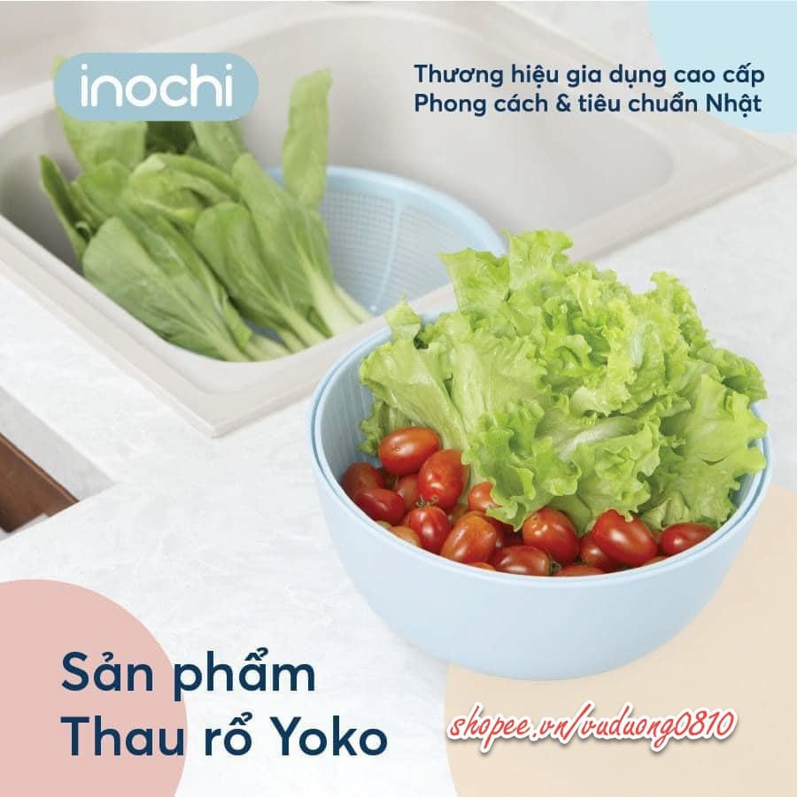 Bộ thau rổ đa năng inochi 23cm