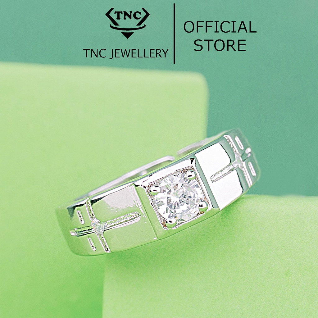 Nhẫn Nam size nhỡ xi bạc 925 cao cấp TNC JEWELLERY