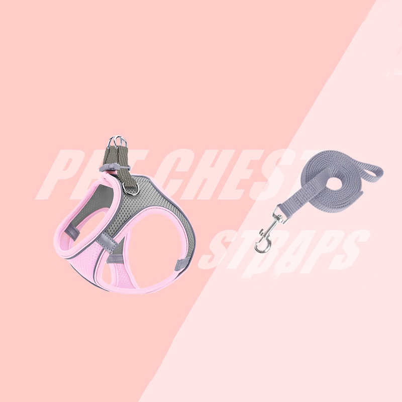 Dây Dắt Thú Cưng Đi Dạo Thiết Kế Phản Quang Thoáng Khí Tiện Dụng