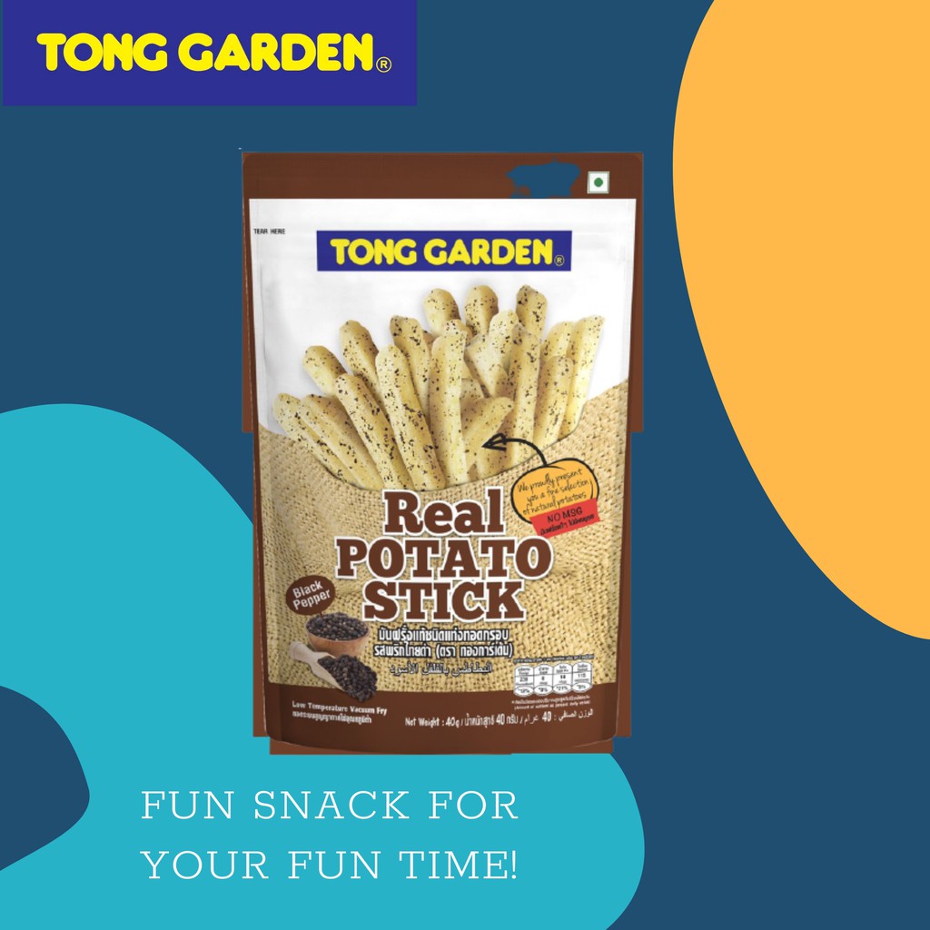 Tong Garden - Khoai tây chiên vị tiêu đen 40g