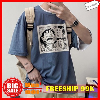 Áo thun ngắn tay luffy vải thun dẻo - AT0053