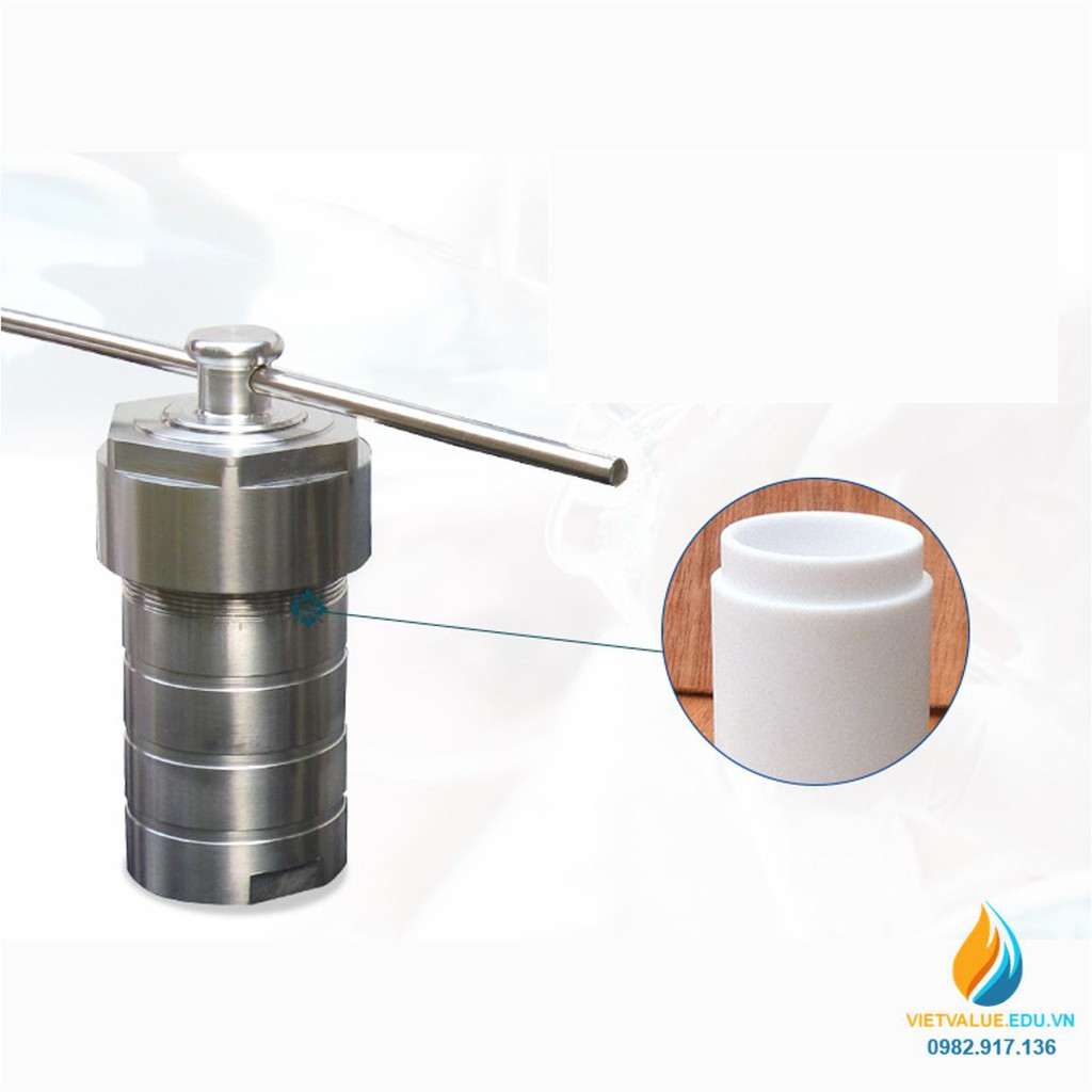 Lò phản ứng thủy nhiệt áp suất cao, dung tích 25ml, thép không gỉ