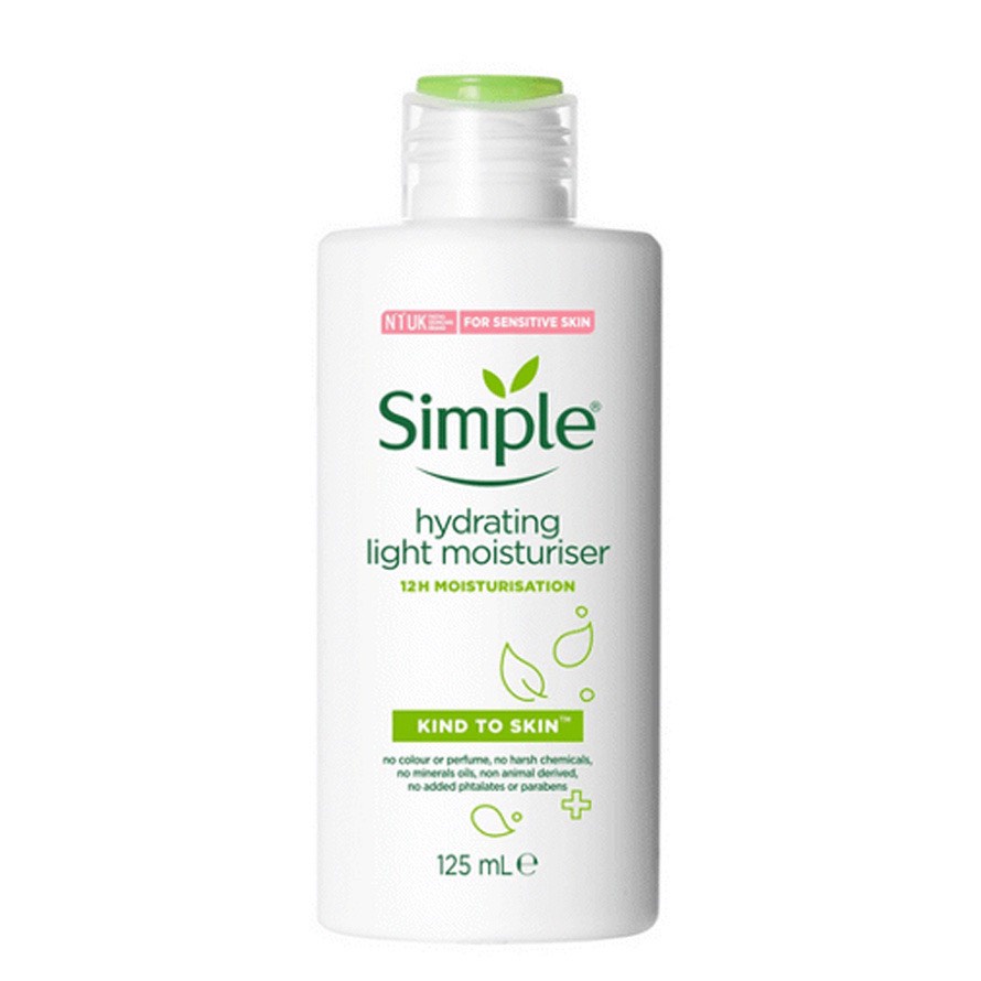 Sữa Dưỡng Da Toàn Thân SIMPLE, Kem Dưỡng Da Body Cấp Ẩm Cho Da Kind To Skin Hydrating Light Moisturiser (125ml)