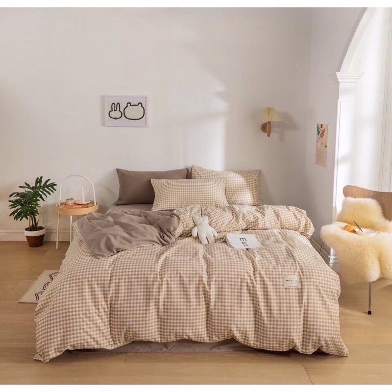 Bộ Chăn ga gối Cotton Tici kẻ Sunday bedding, nhập khẩu hàn quốc mẫu mới nhất 2020 | BigBuy360 - bigbuy360.vn