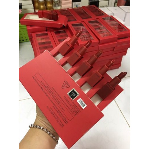 Set Son 5 Màu Tone Đỏ Size Mini