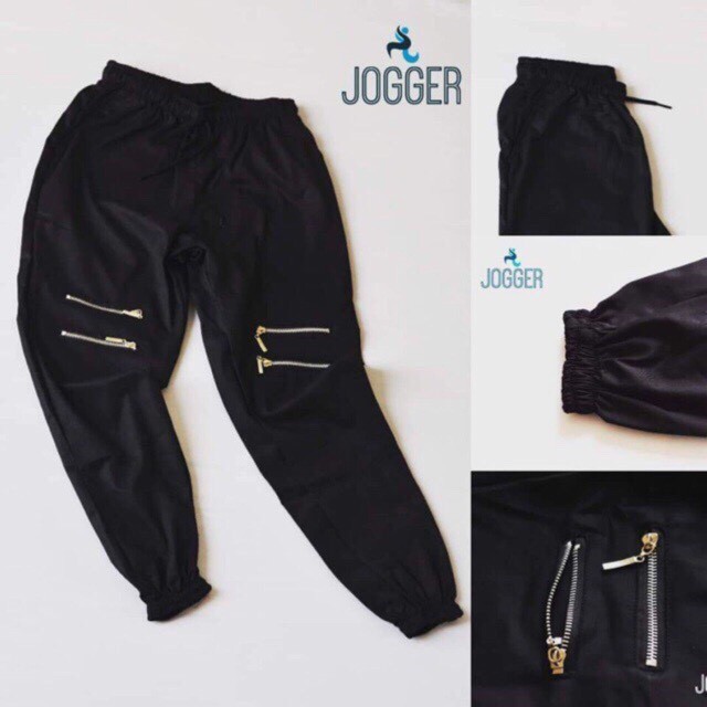 Quần Jogger Kaki nam/nữ có khóa kéo zipper (có size S) - kèm hình thật