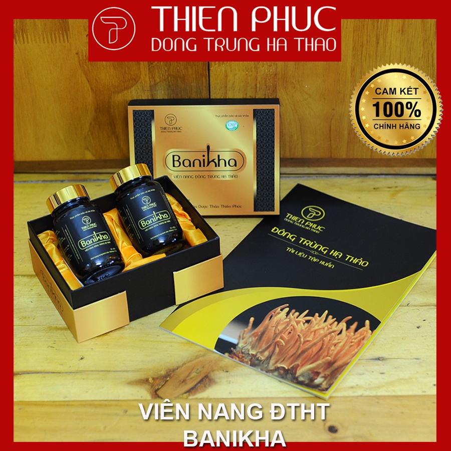 Viên nang đông trùng hạ thảo Banikha Thiên Phúc ( 2 lọ 60 viên)