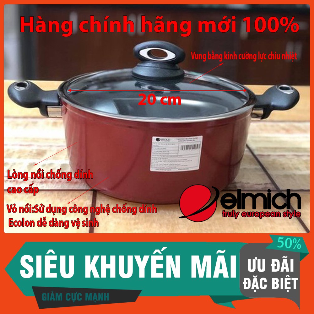 Nồi elmich chống dính cao cấp-Hàng chính hãng 100% xả kho 1000 cái