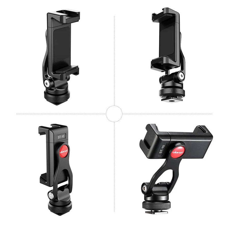 ULANZI ST-10 - Ngàm kẹp điện thoại bằng kim loại xoay 360°