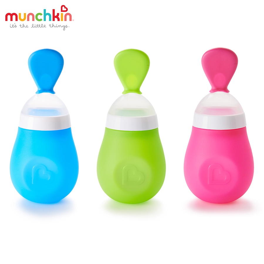 Bình Thìa Ăn Dặm Munchkin Bằng Silicone Siêu Mềm
