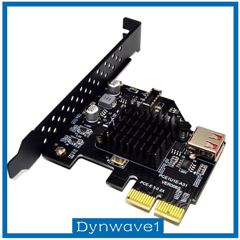 [DYNWAVE1] USB3.1 2-Port Expansion Card Front Panel Connector 10 Gbit/s for Desktop PCs