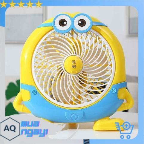 Quạt Mini Để Bàn Cắm Điện Hình Minion Cực Dễ Thương, Thích Hợp Để Bàn Học, Bàn Làm Việc Cho Mùa Hè 2021