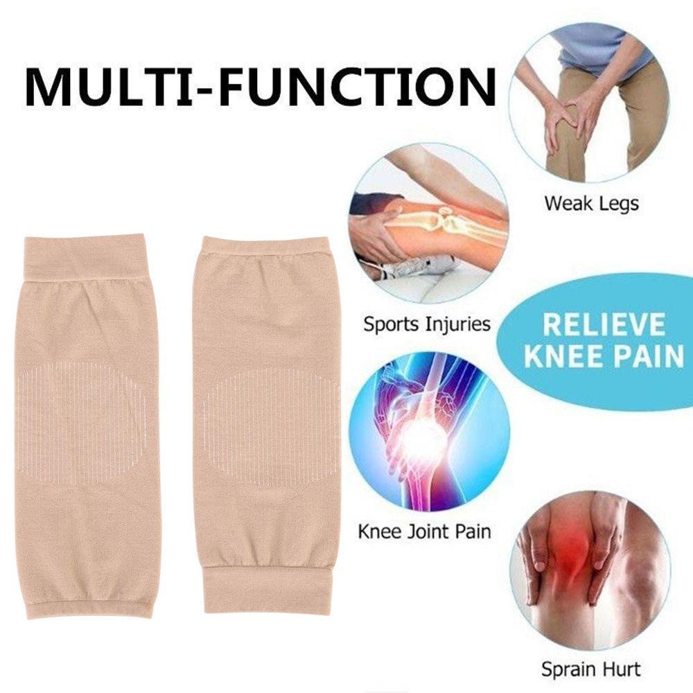 MIH 1 Cặp Miếng Đệm Đầu Gối Co Giãn Giữ Ấm Giảm Đau Khi Chạy Bộ