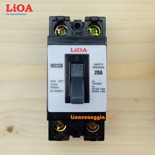 Cầu dao tự động an toàn APTOMAT LiOA 20A loại 2 cực 2 tiếp điểm