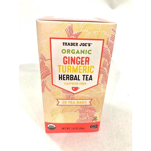 Trà thảo mộc gừng nghệ Organic Ginger Turmeric Herbal 45g