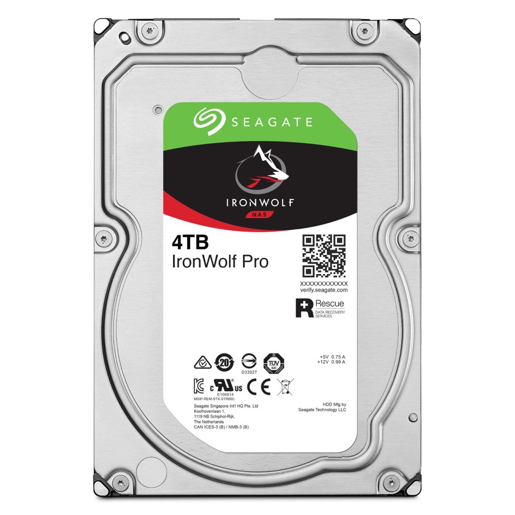 Ổ cứng HDD 3.5" NAS SEAGATE Ironwolf Pro 4TB SATA 7200RPM_ST4000NE001 | BigBuy360 - bigbuy360.vn