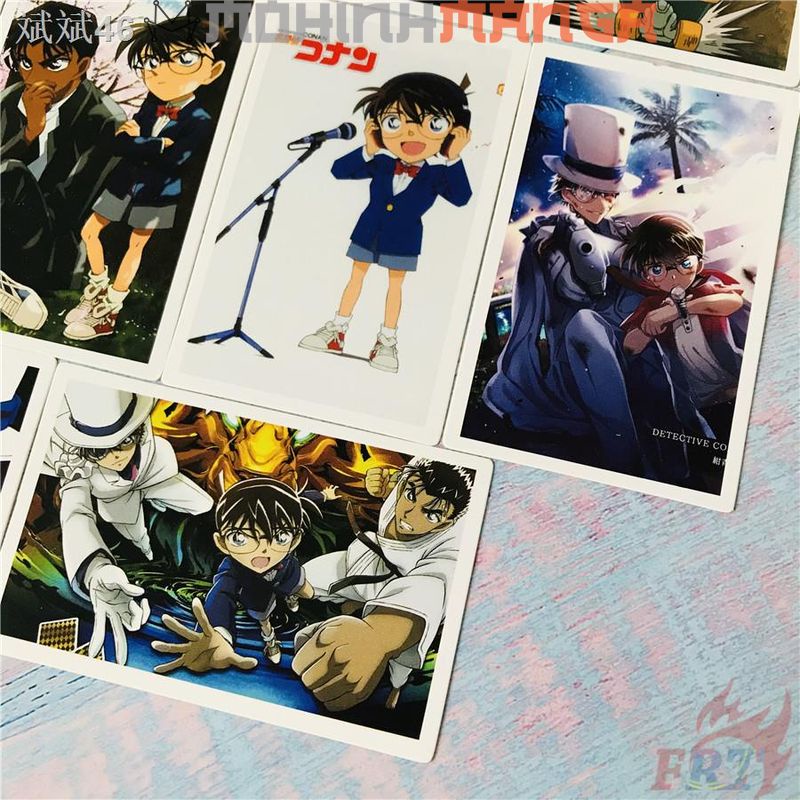 Lomo card hộp 30 thẻ truyện thám tử lừng danh Conan Edogawa poster card Ran Mori Kaito Kid Shinichi