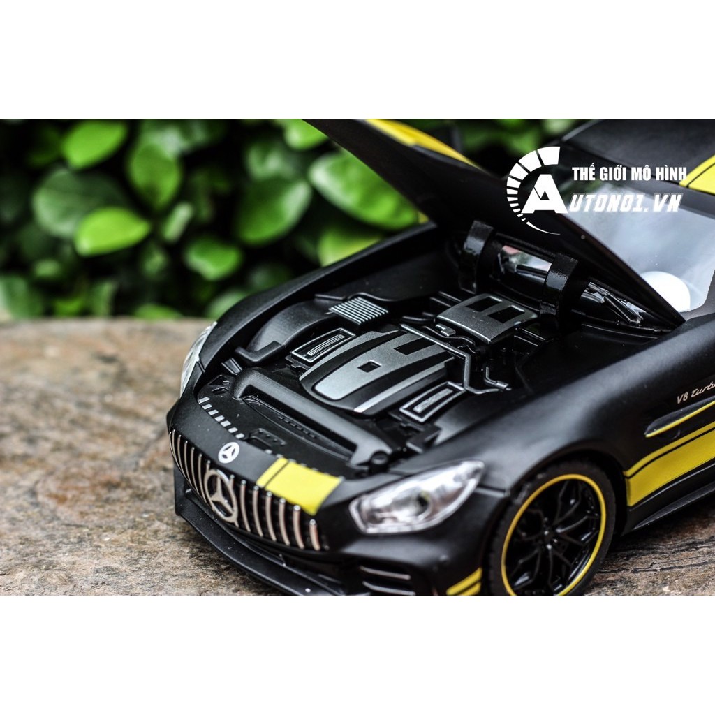 MÔ HÌNH XE MERCEDES AMG GT R MATT BLACK 1:24 CHE ZHI 6831