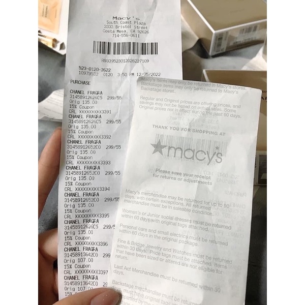 Vial nước hoa các loại Chanel 1,5ml