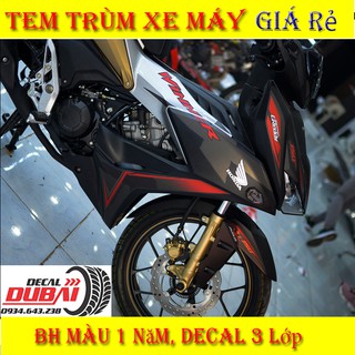 Tem Trùm Winner X Đen Nhám Chỉ Đỏ