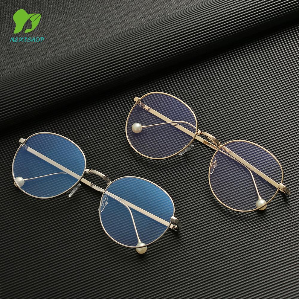 Mắt Kính Gọng Kim Loại Tròn Thời Trang