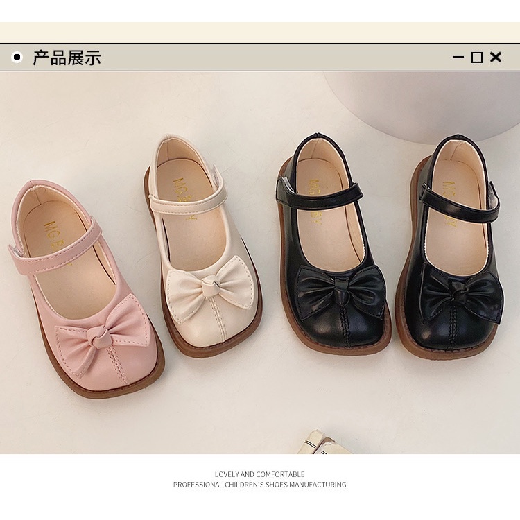 Giày Bé Gái - Giày búp bê da mềm phong cách Vintage Hàn Quốc MG BABY (có ảnh thật)