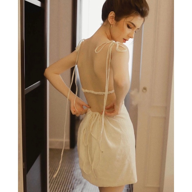 Váy nữ thiết kế dây buộc dây cực sexy 🍑FREESHIP🍑 Váy freesize cực thoải mái