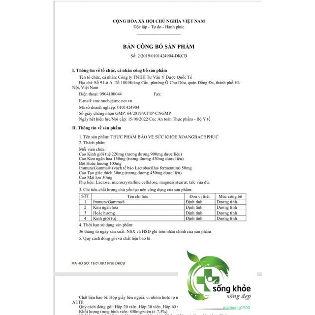 Xoang Bách Phục Combo 6 Hộp- Hỗ trợ điều trị viêm xoang mạn tính, viêm mũi dị ứng