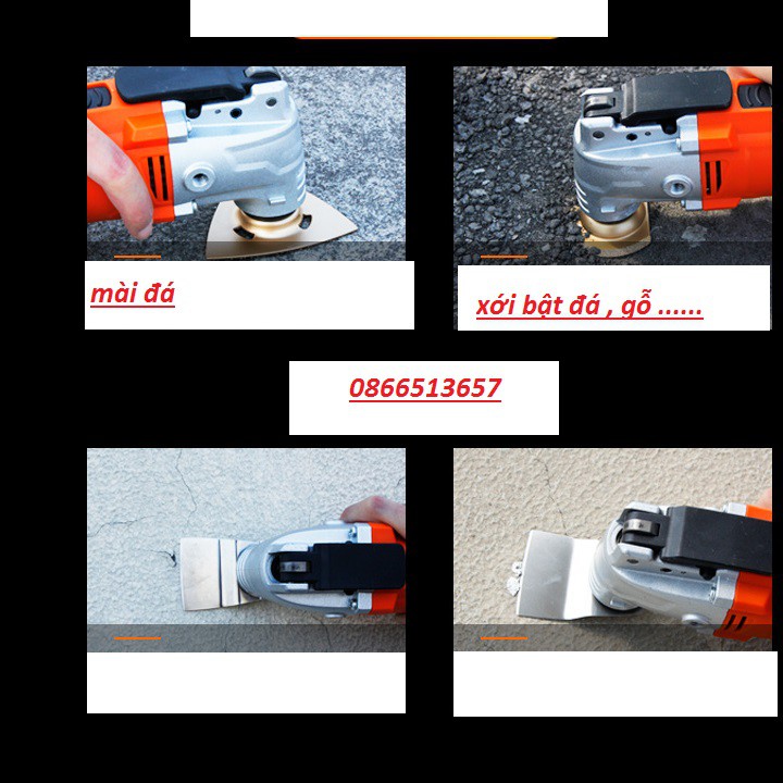 máy cắt rung đầy đủ phụ kiện như hình lomvum 500w cực mạnh